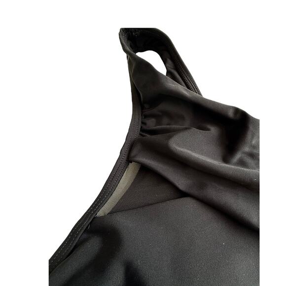 NEW Cupshe SWIMSUIT Women's LG Midnight Elegance Tummy Control One Piece Black - Picture 14 of 16